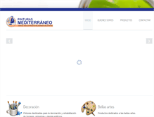 Tablet Screenshot of pinturasmediterraneo.com